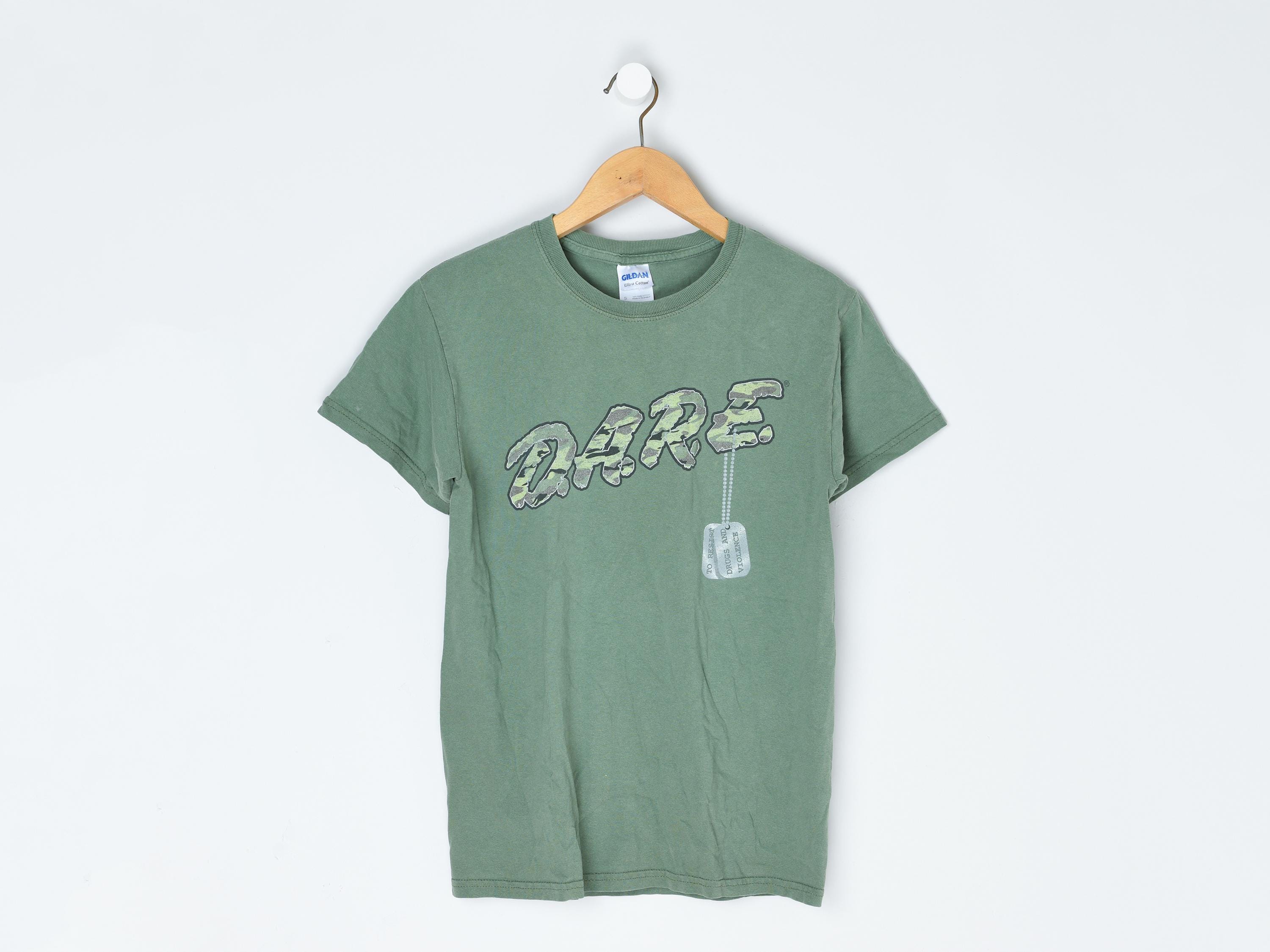 ヴィンテージ 2000年代 D.A.R.E. Tシャツ - y2k、迷彩、dare - メンズ 