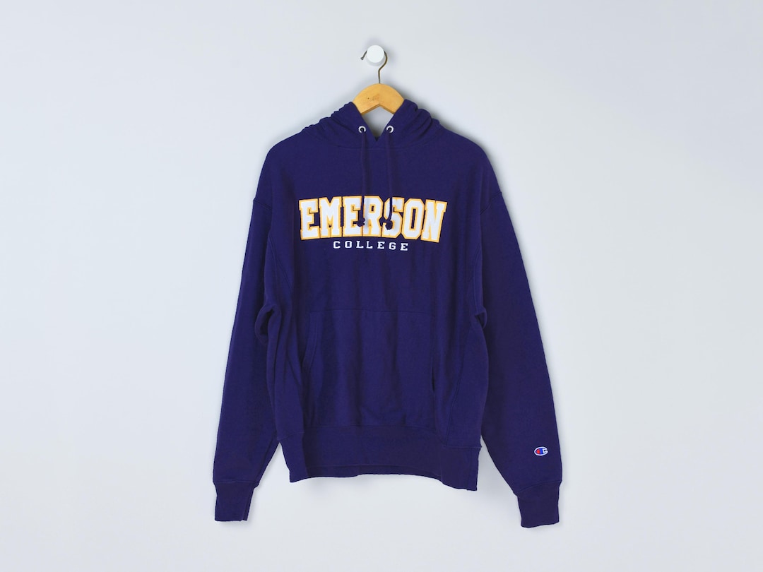 Vintage 2000s Emerson College Reverse Weave Hoodie - Champion
