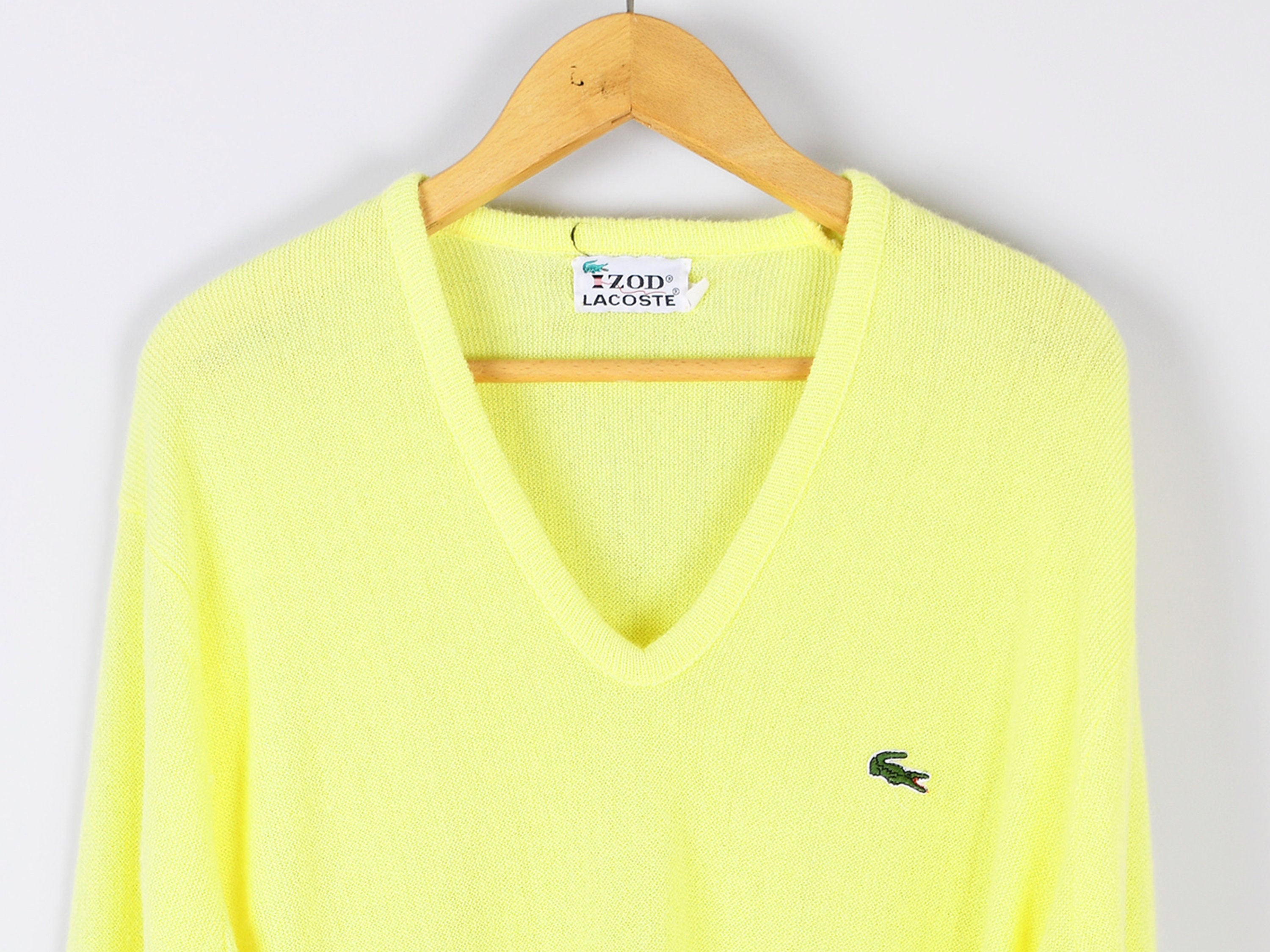 Pull jaune lacoste hot sale