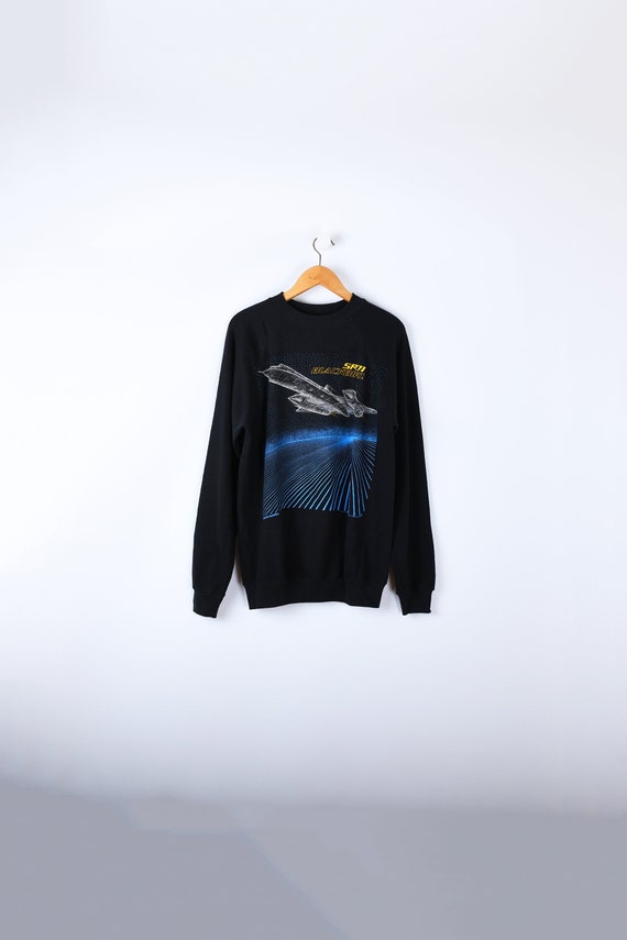 L // 1989 SR-71 Blackbird Graphic Sweatshirt