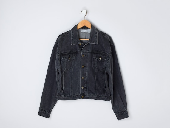 Vintage 90s International Male Dark Gray Cropped Denim