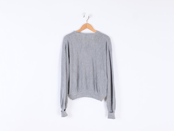 Vintage 90s Izod Lacoste Grey Sweater - oversized… - image 3