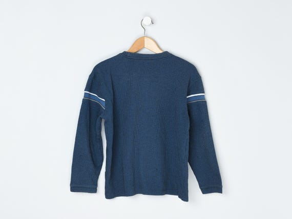 Vintage Y2k Xtreme Gear Striped Sweatshirt - Xg, Dark Blue, 2000s
