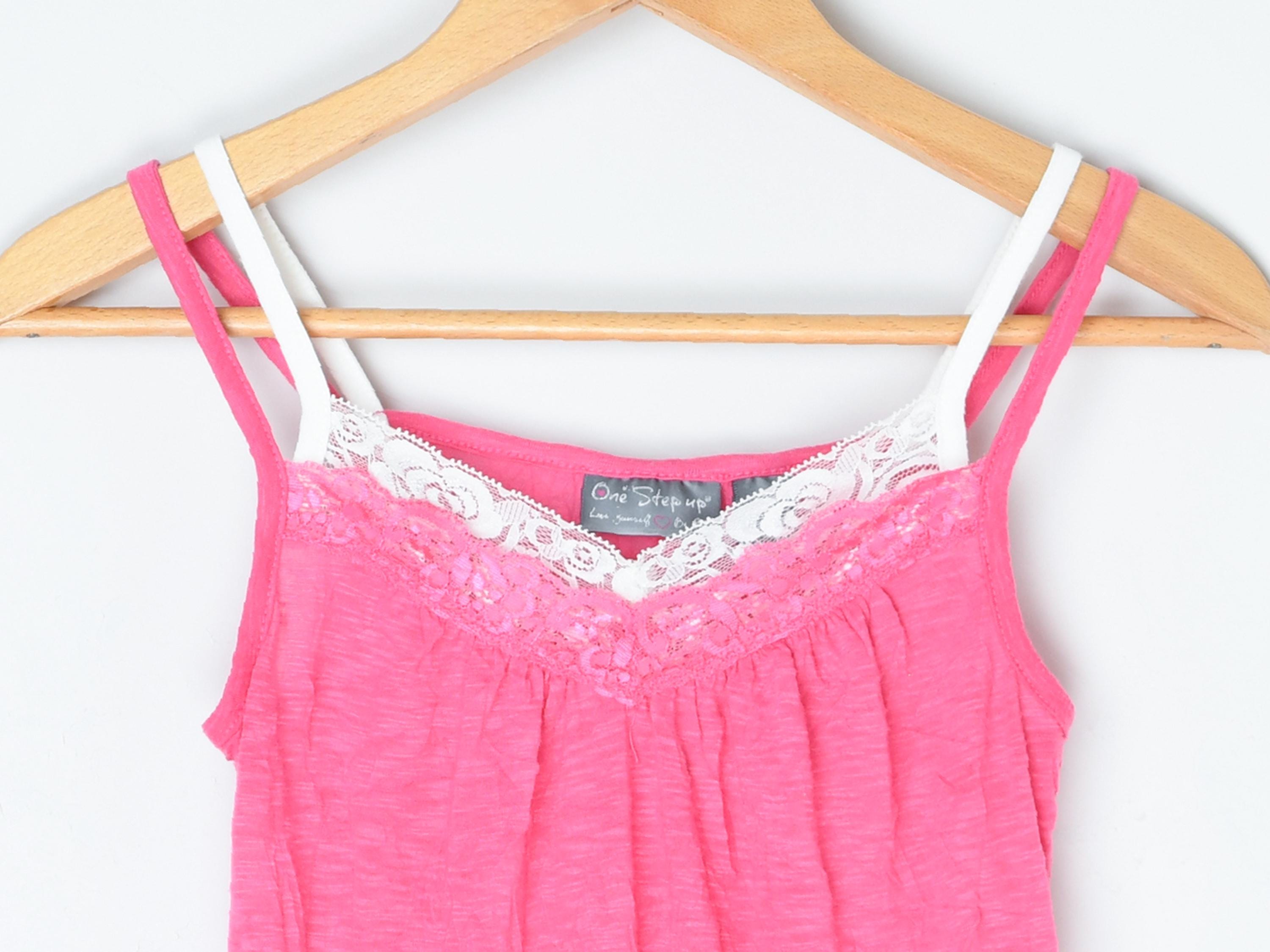Vintage Y2k Doubled Lacy Cami Top - 