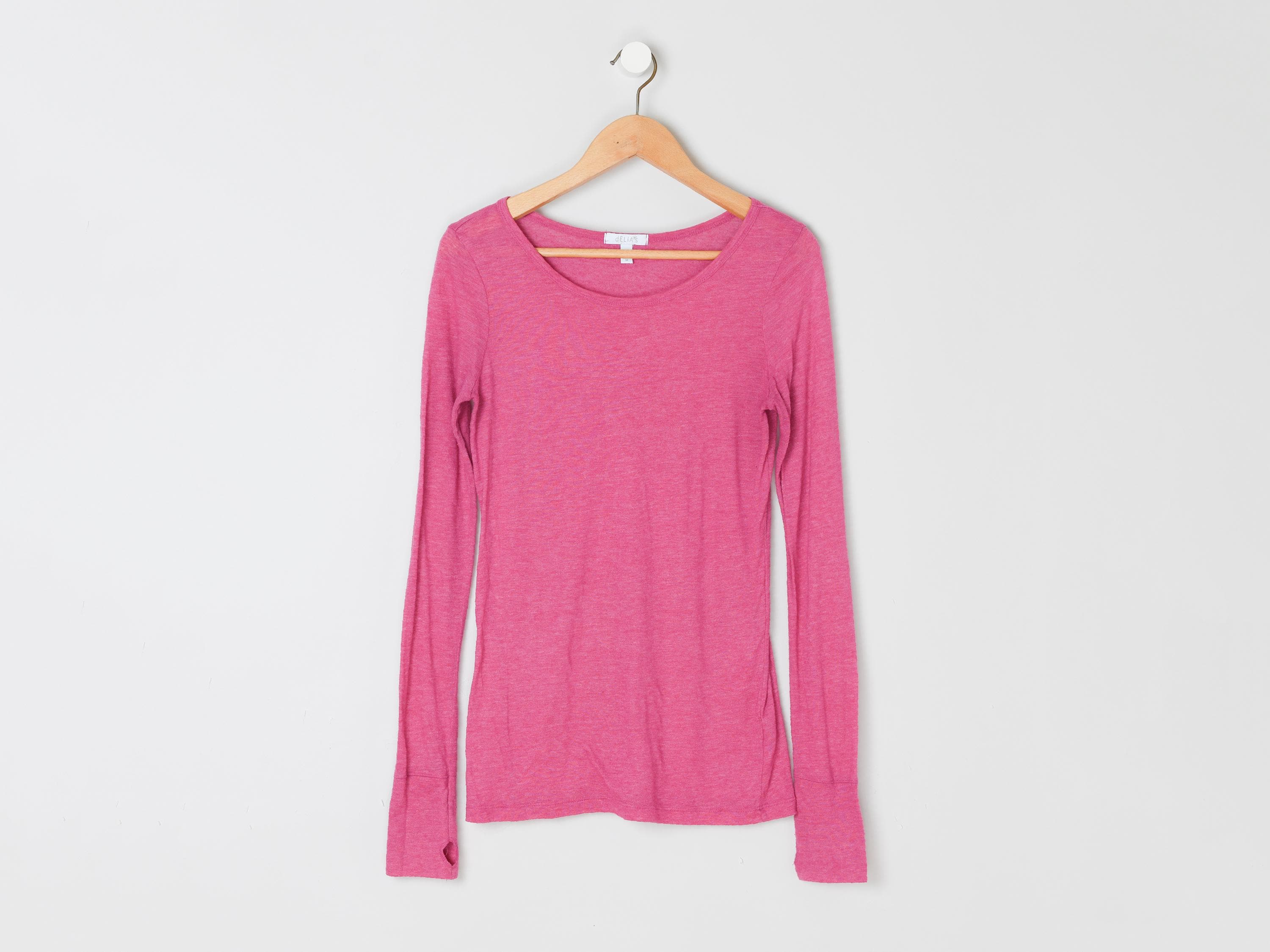 Pink Long Sleeve Y2k - Etsy