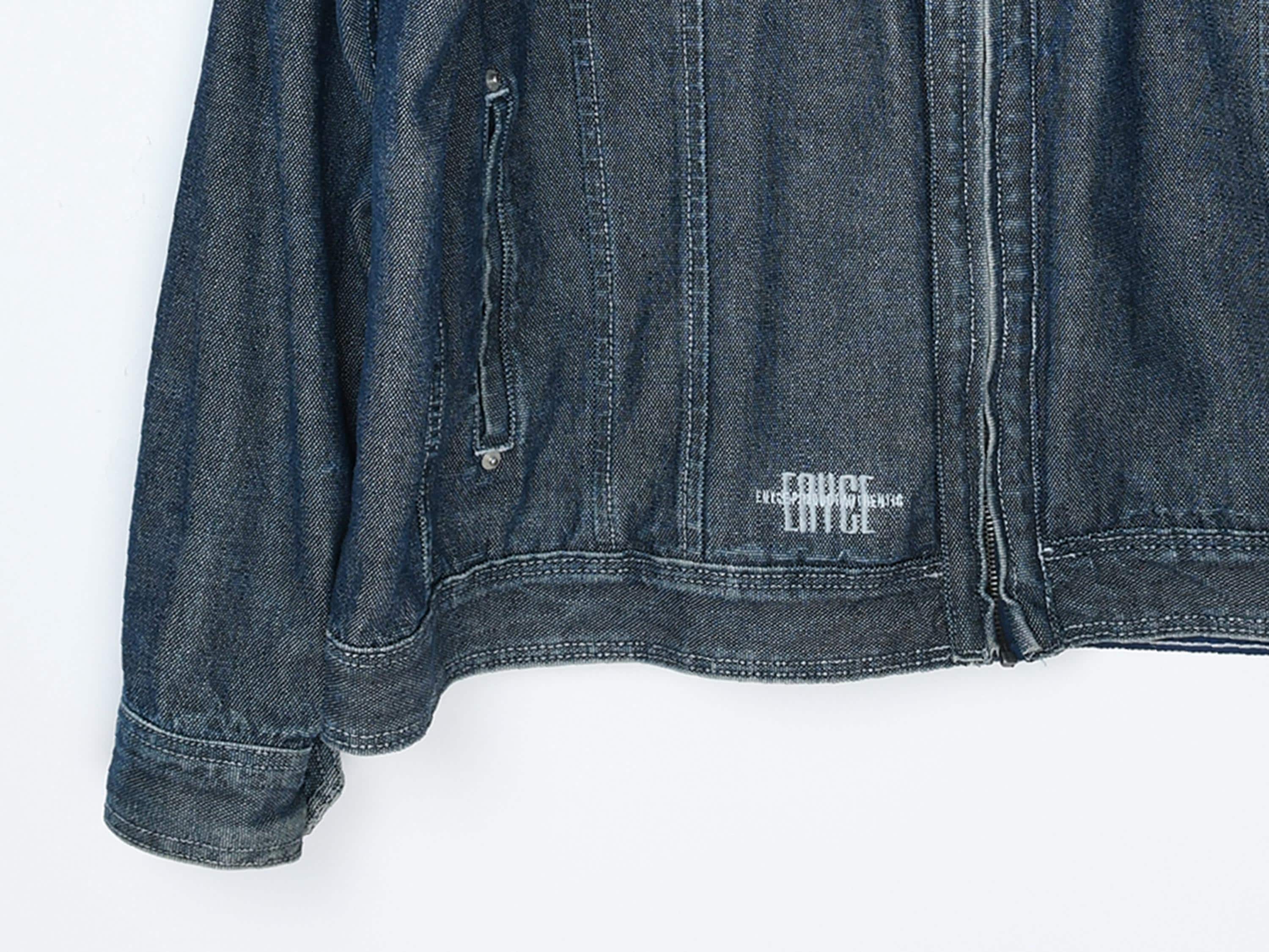Vintage 2000s Enyce Dark Wash Denim Jacket - Y2k, Four Pockets 