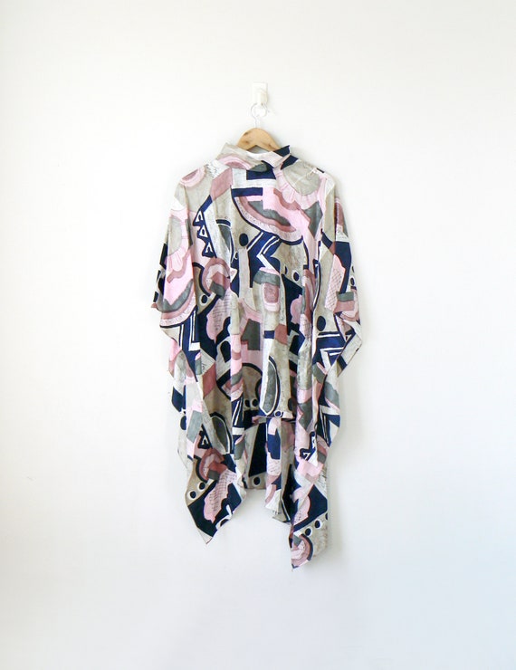 70s Mark Heister Silk Drape Top - Vintage Mark Hei