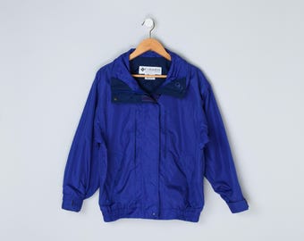 Chaqueta Columbia Deep Purple vintage de los años 90 - senderismo, acampada, actividades al aire libre - Talla S para mujer