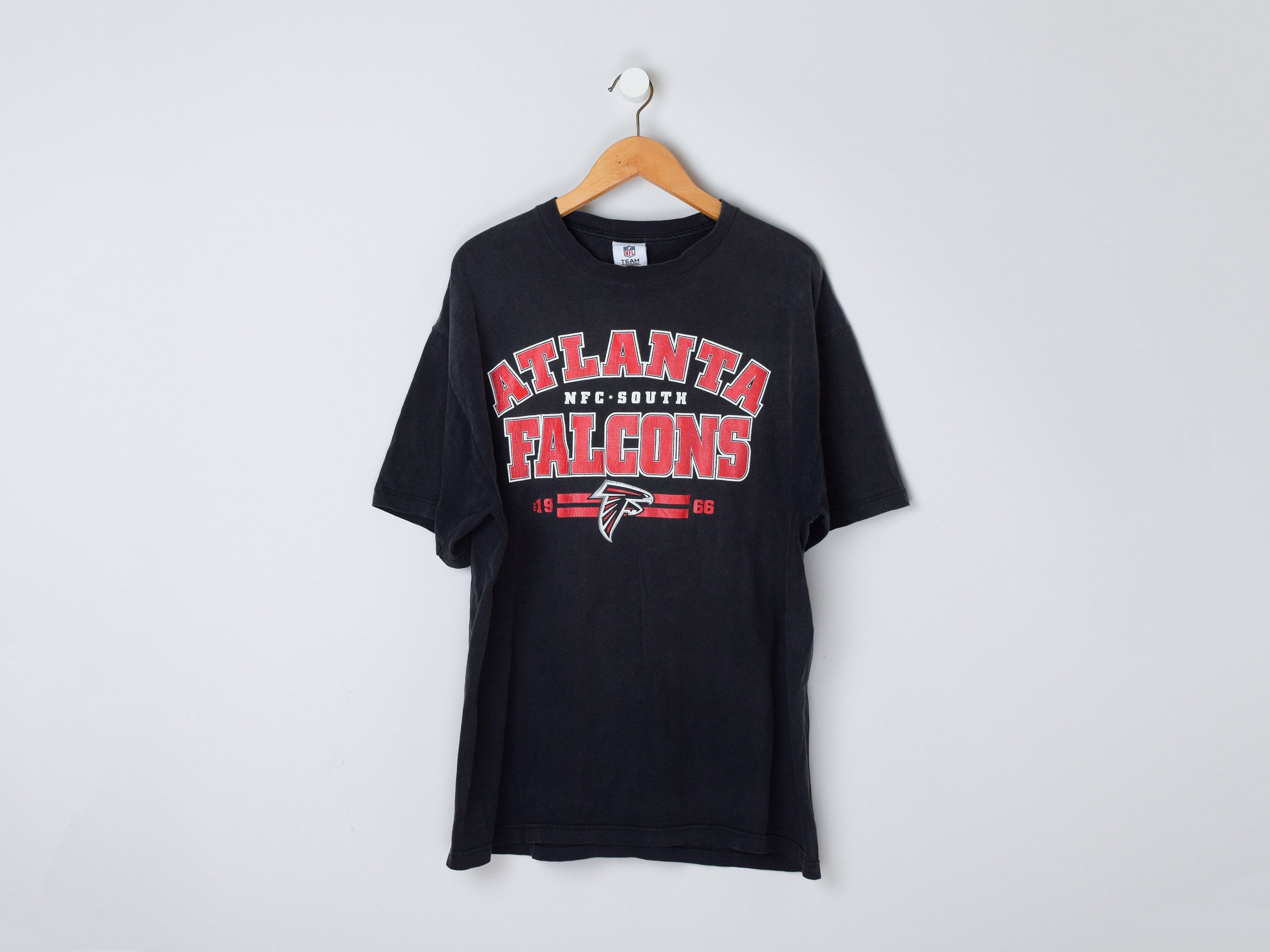 Vintage Y2k Atlanta Falcons Oversized T shirt Nfl Football Red and Black Faded Men s XXL Etsy