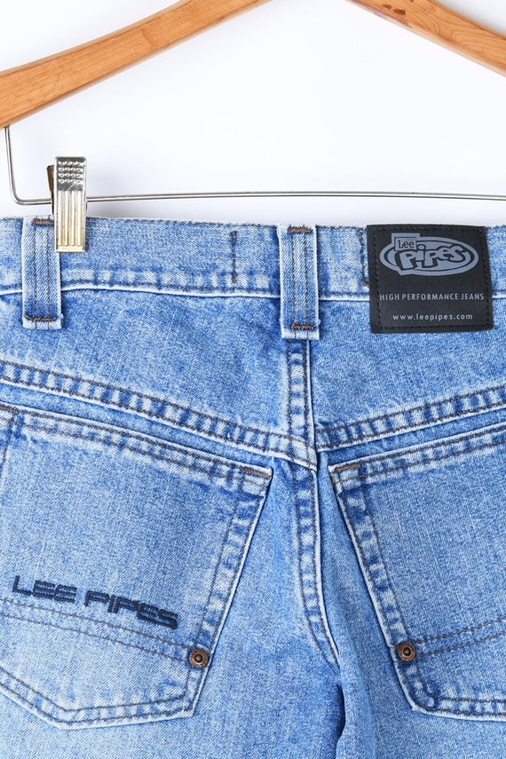 24x26 // 00s Lee Pipes Wide Leg Skater Jeans - Vintage, Skater