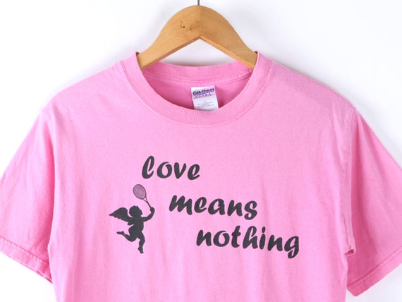 Vintage y2k "love means nothing" t-shirt - 2000s … - image 2