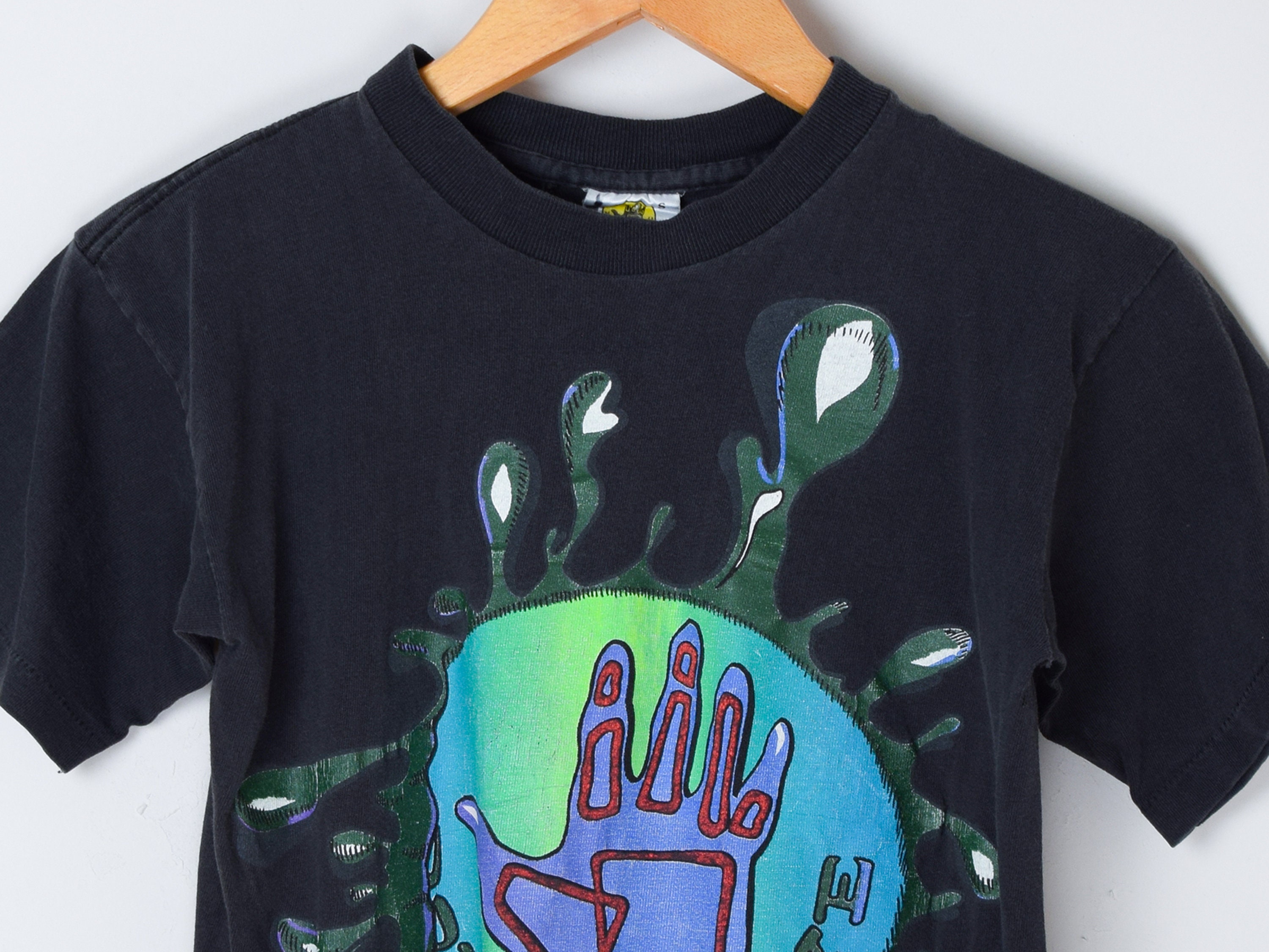 Vintage 1993 Body Glove Graphic T-shirt - 90s, Surfer, Black, Made 
