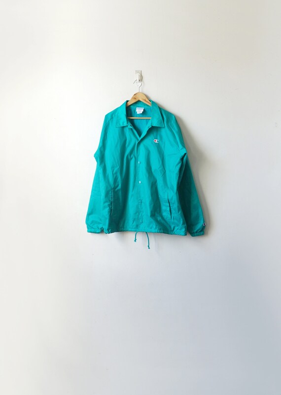 70s Teal Champion Windbreaker - Vintage Champion J