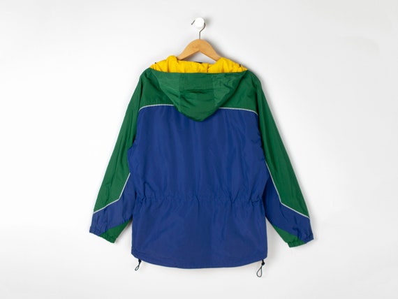 Vintage Y2k Abercrombie & Fitch Colorblock Jacket - Green