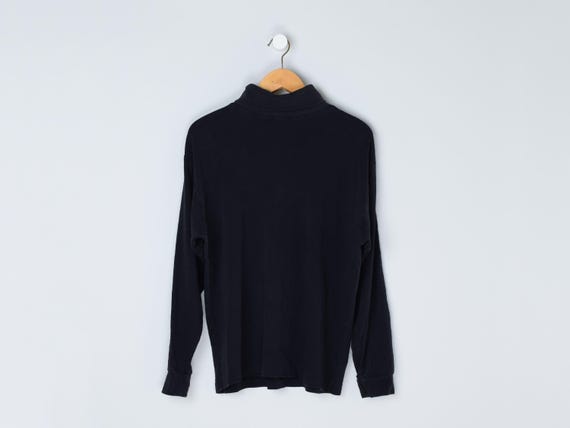 Vintage 90s GAP Black Turtleneck - Nineties, Basics, 100% Cotton 