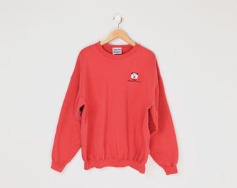 Vintage 90s "Case Handyman Services" Heavyweight Sweatshirt - faded red, workwear, nineties, oversized, pullover, crewneck - Men's XXL