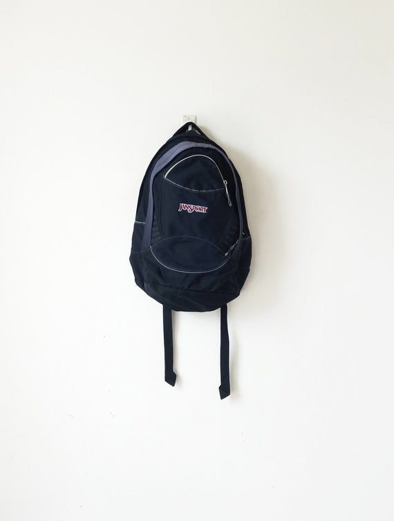90s Jansport Black Backpack - 90s Backpack - Vinta