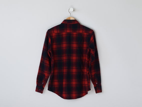 WOOL FLANNEL SHIRTS Mサイズ バーガンディ Soft Flannel Shirt for Men in 100% Cotton, The Grand Flannel in