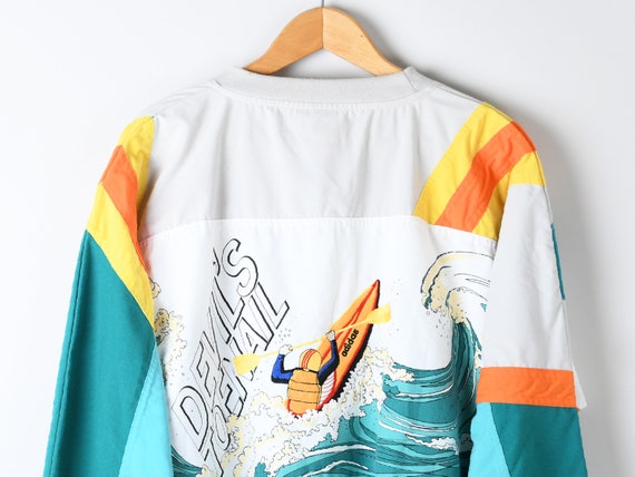 80s アディダス AMUZA RIVER カヤック トレーナー 古着 イ35