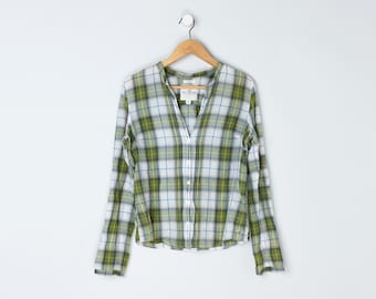 Vintage Y2k Aeropostale Buttoned Thermal Long Sleeve Top - 2000s