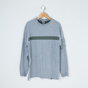 Vintage Y2k Gotcha Striped Long-Sleeve T-Shirt - sleeve pocket, skater, pullover, cotton - Men&#39;s XL