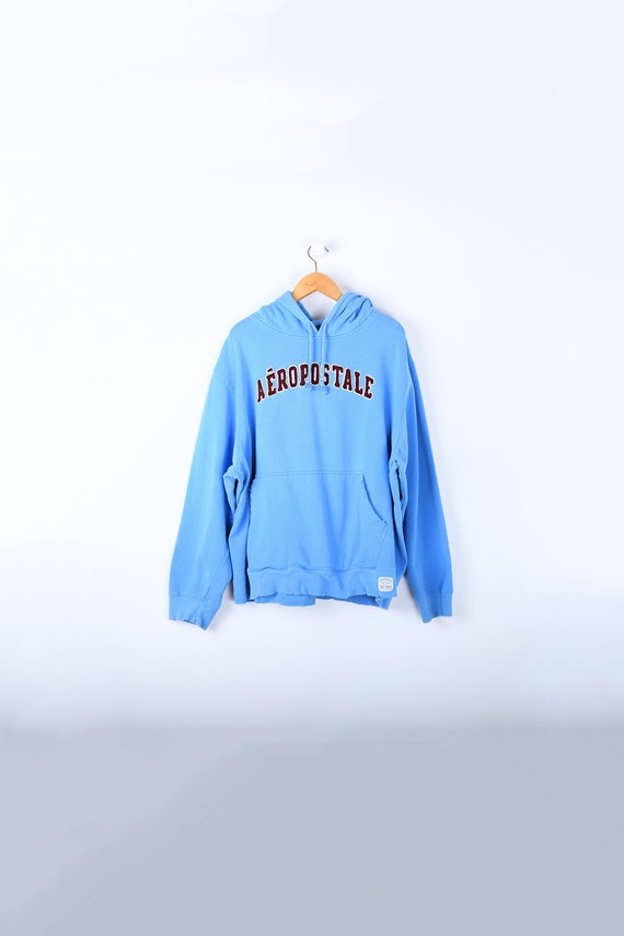 Blue aeropostale hoodie sales