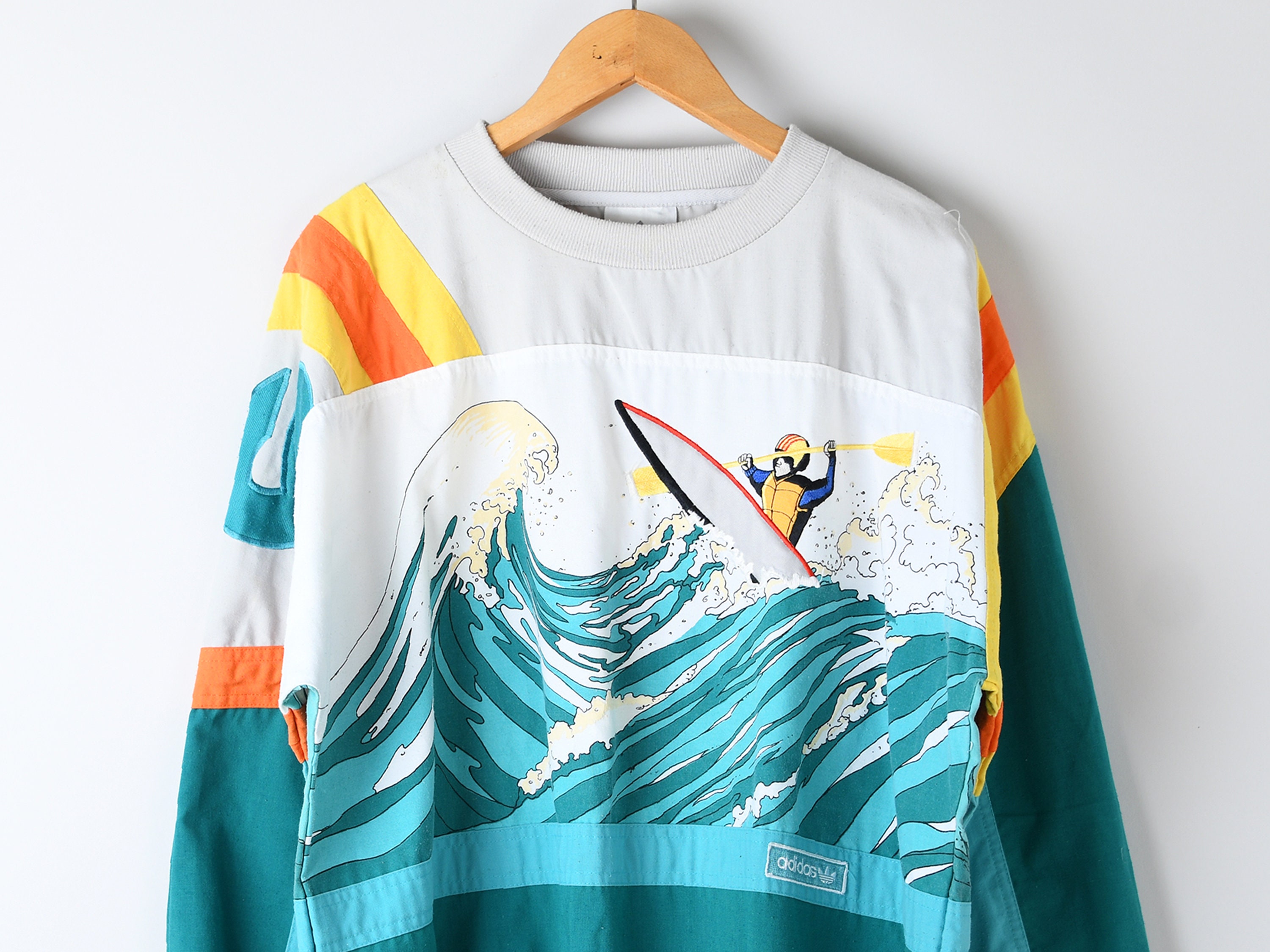 Vintage 90s Adidas Amuza River Pullover Windbreaker