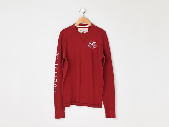 Vintage Y2k Hollister Graphic Long Sleeve Thermal - 2000s Clothing