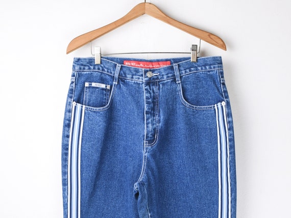 32x32 // Vintage Y2k Revolt Side-stripe Wide-leg Jeans