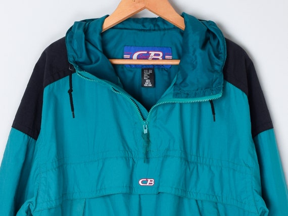 subculture TWO-TONE SPORT JACKET/ BLUE美品 Retro 80's Jacket: 80s style (made in 90s) -Kuma Sport