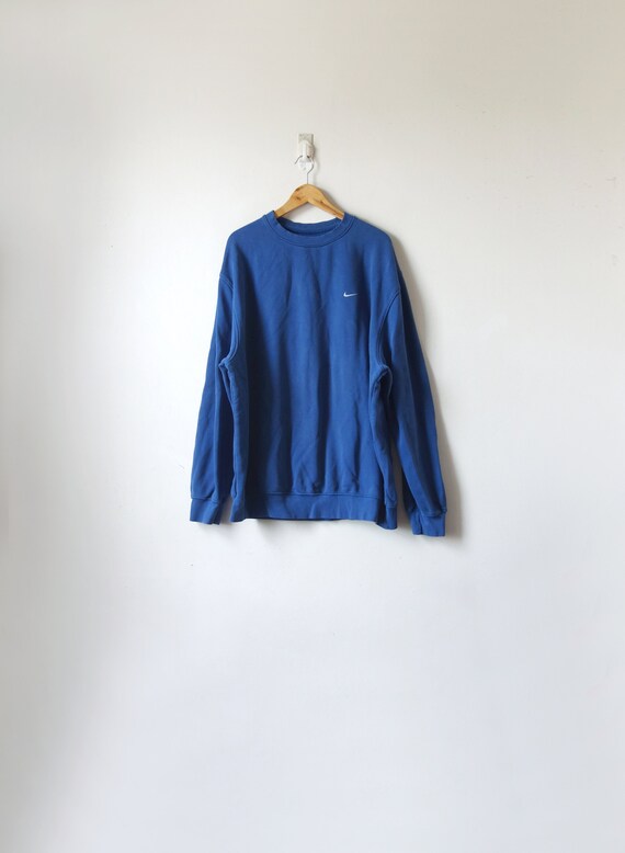90s Faded Blue Nike Sweatshirt - 90s Sweatshirt Vi