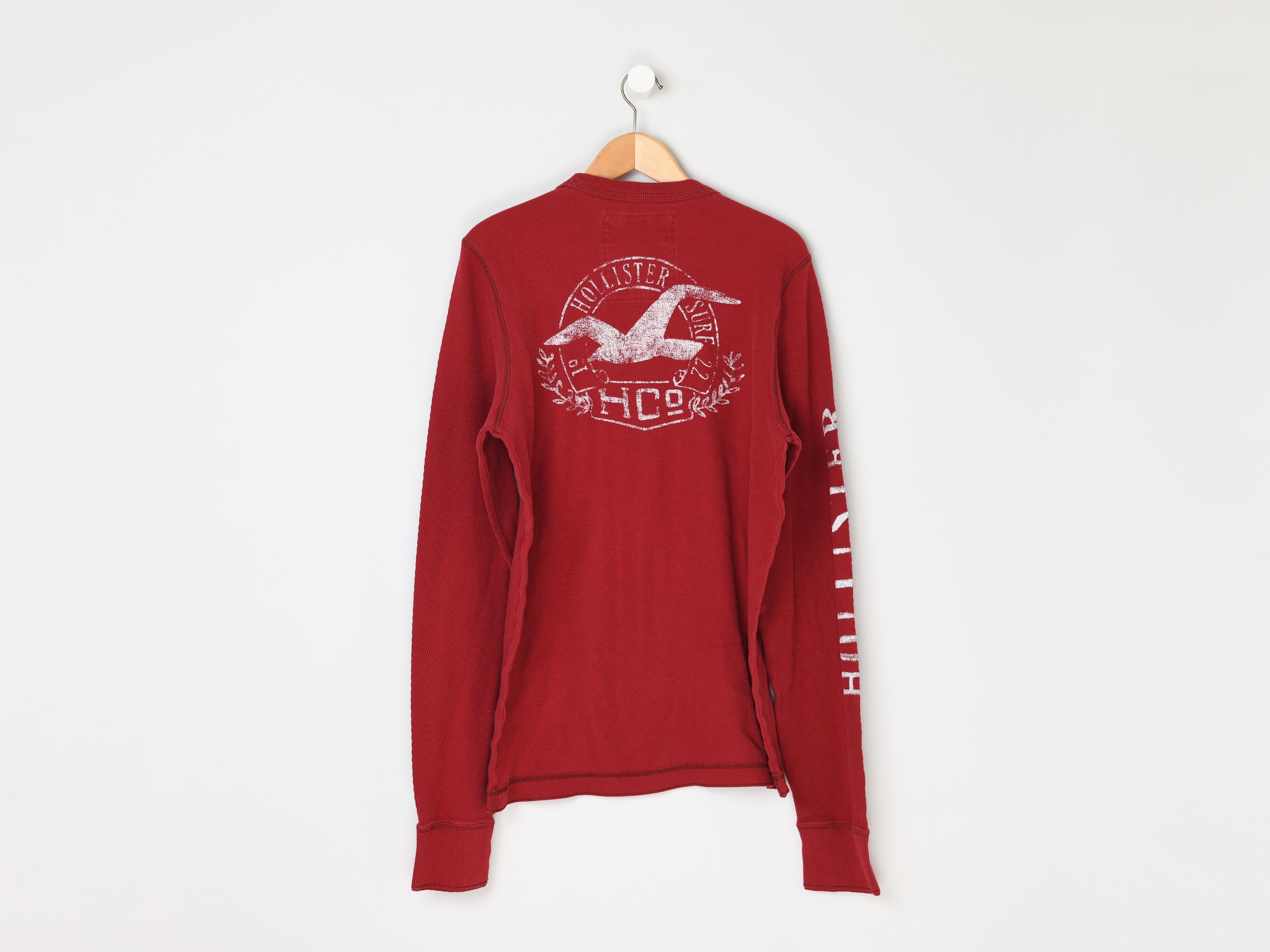 Vintage Y2k Hollister Graphic Long Sleeve Thermal - 2000s