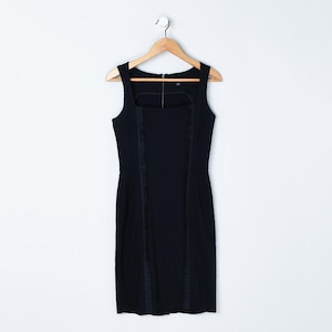 navy blue dress for baby girl 2000s Runway Documented Chanel Black Silk Slip Dress