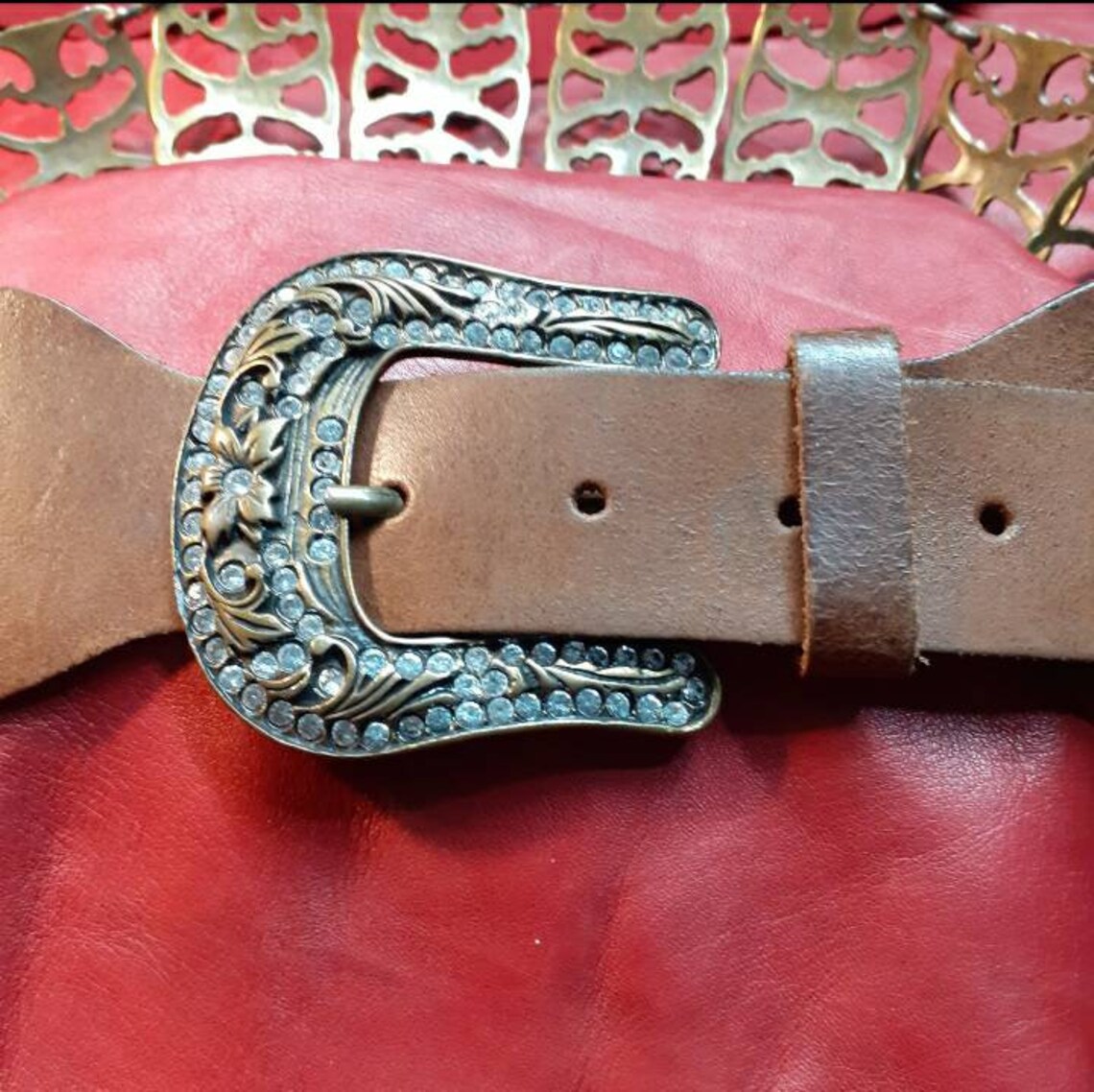 EXCLUSIVO CINTURÓN PIRATA parte cuero con secciones de Etsy