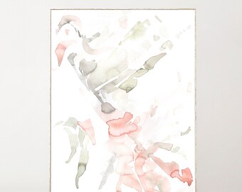 Minimalist Abstract Watercolor Print Extra Large Abstract Art Trending Soft Neutral Abstract Painting Abstract Art Print Minimalist Wall Art