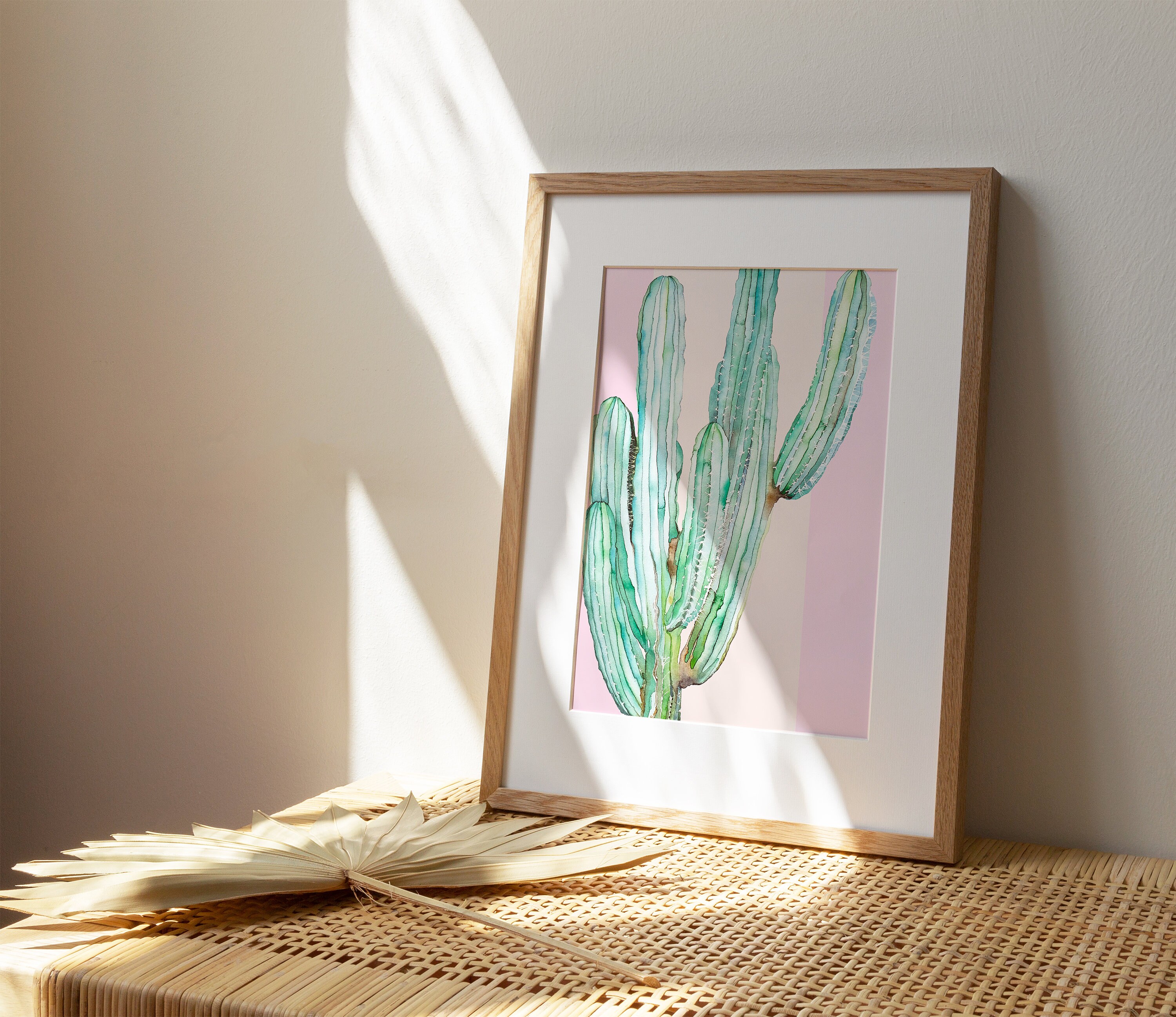 Cactus Wall Art Print Boho Wall Decor Botanical Print Etsy
