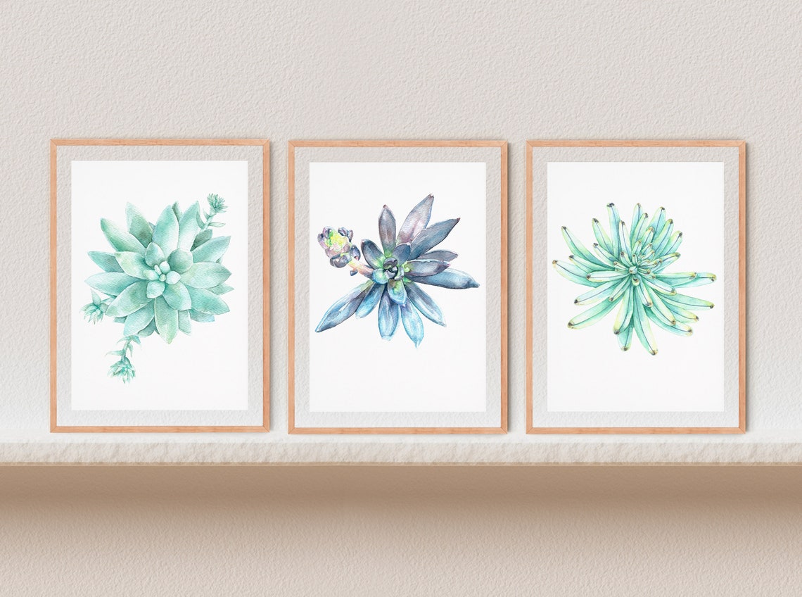 Gallery Wall Set 3 Piece Wall Art Botanical Print Set of 3 Prints Set ...