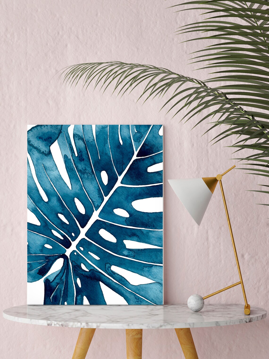 3 Piece Wall Art Monstera Print Tropical Leaf Print Set of 3 Prints ...