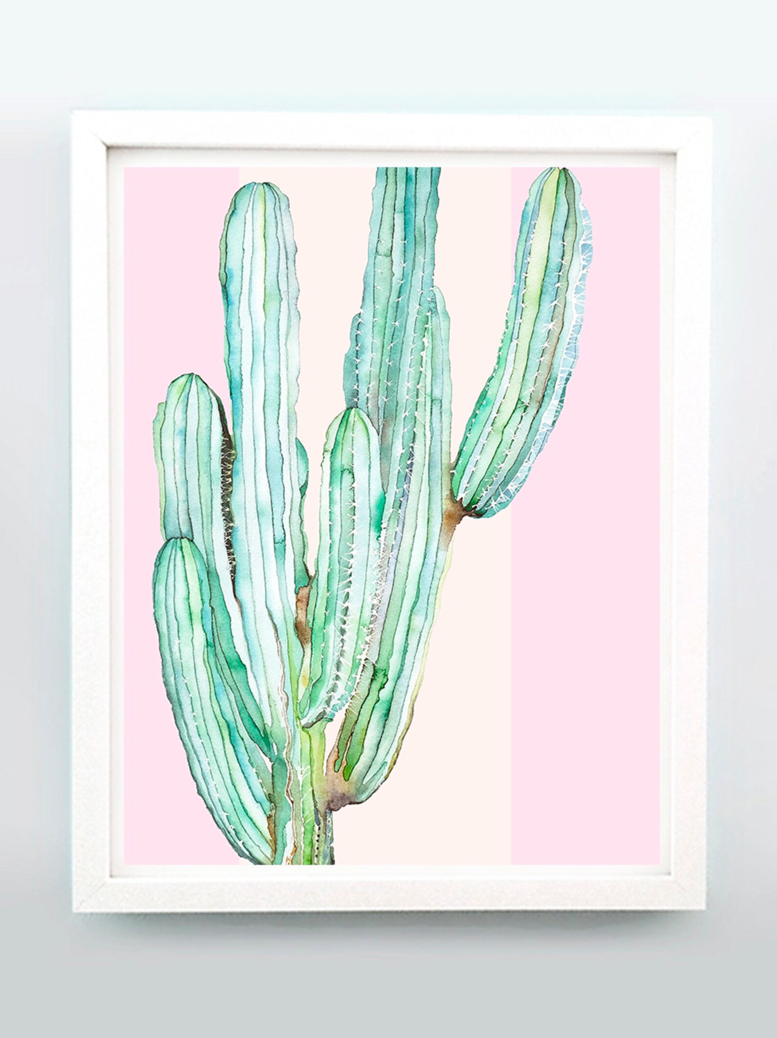 Cactus Wall Art Print Boho Wall Decor Botanical Print Etsy