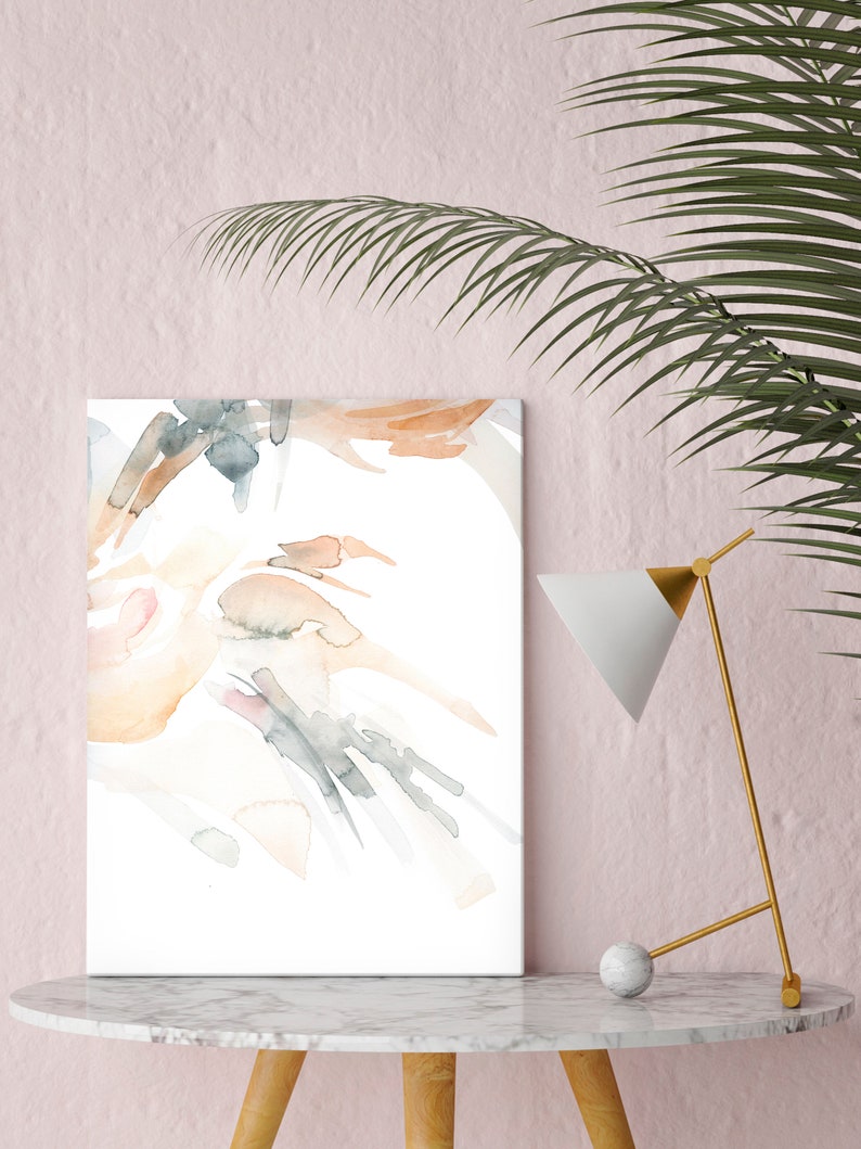 Abstract Watercolor Print Minimal Abstract Art Apartment Decor Boho Wall Decor Fluid Painting Bedroom Wall Art Prints Abstract Painting image 6