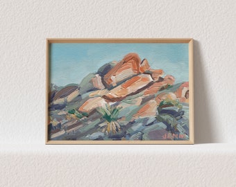 Joshua Tree Print Desert Wall Art Prints Desert Poster Joshua Tree National Park Landscape print abstract Landscape painting