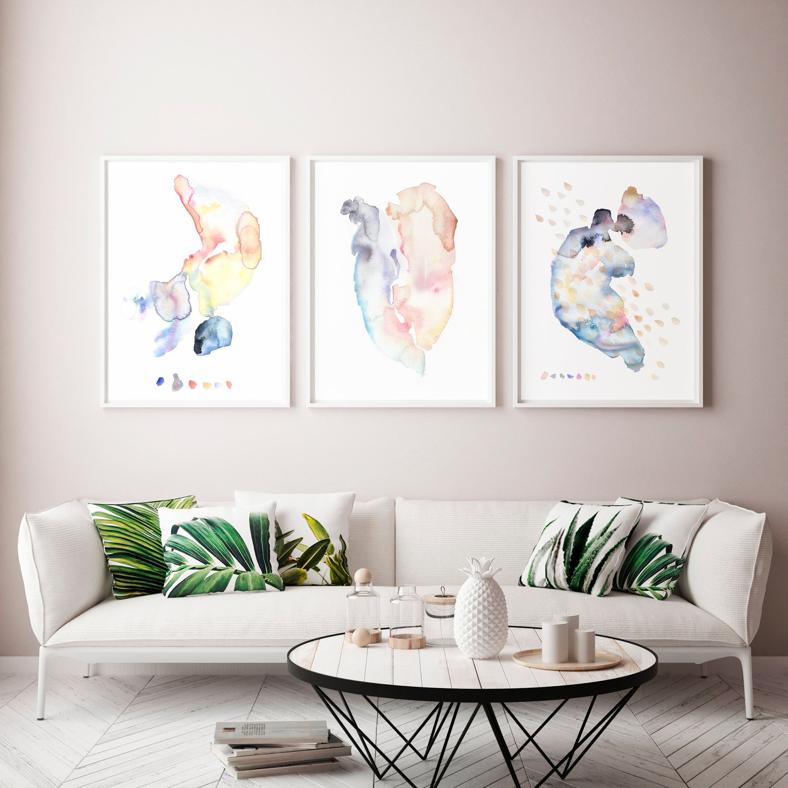 3 Piece Wall Art Abstract Art Set of 3 Wall Art Gallery Wall Set ...