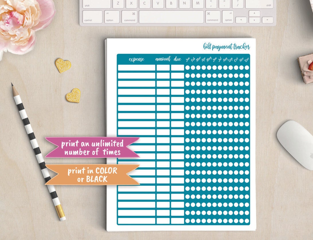 free bill account tracker