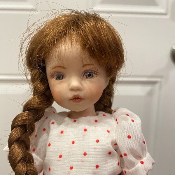 Porcelain Doll Red Hair Etsy