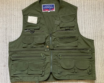 Vintageväst, Kakifärgad väst, Militärväst, Vintage streetwear-väst, väst med fickor, Kakifärgad väst, Y2K-väst, M