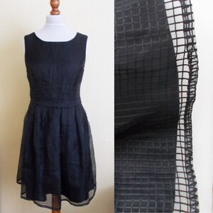 Vintage Black Dress, Little black dress, Classic black dress, Party dress, Formal dress, Black dress, Knee length dress, Size 10