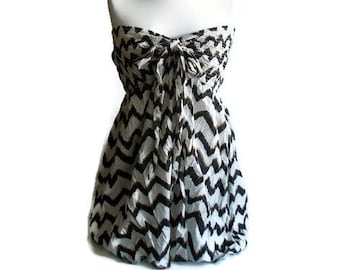 Vintage Cotton Dress, Beach dress, Summer dress, Sundress, Multi wear dress, Light dress, Patterned dress, Cotton summer dress, Minidress, M
