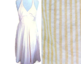 Vintage Summer dress, 50s style dress, marilyn monroe dress, Summer dress, Striped dress, Classic dress, retro dress, cotton dress, size XS