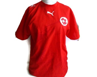 Vintage PUMA Street Soccer Kika Authentic T-shirt Red Athletic Tee