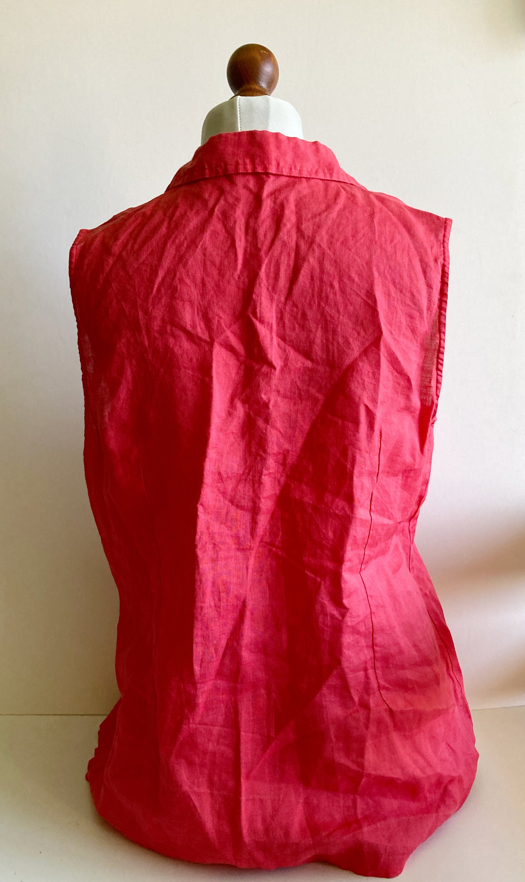 Vintage Pink Blouse Pink Shirt Hot Pink Blouse Bright Pink Etsy